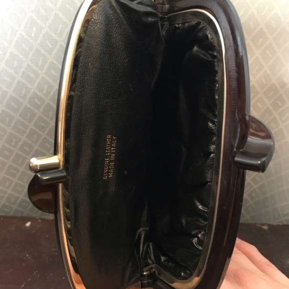 Vintage Leather Italian Clutch Purse - Picture 5 of 7